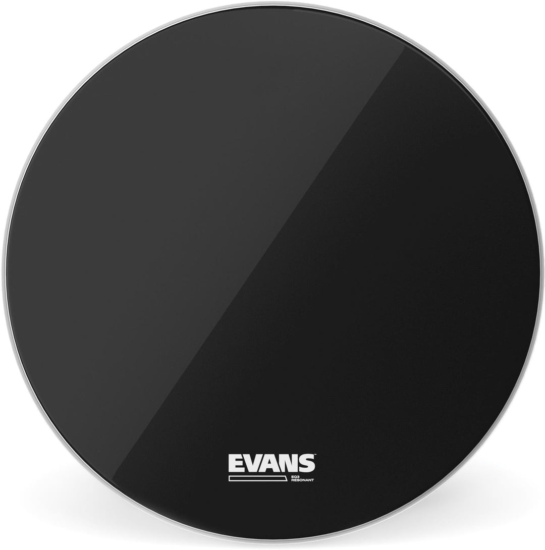 Evans EQ3 Resonant No Port 22" Bass Drum Head by D'Addario Canada