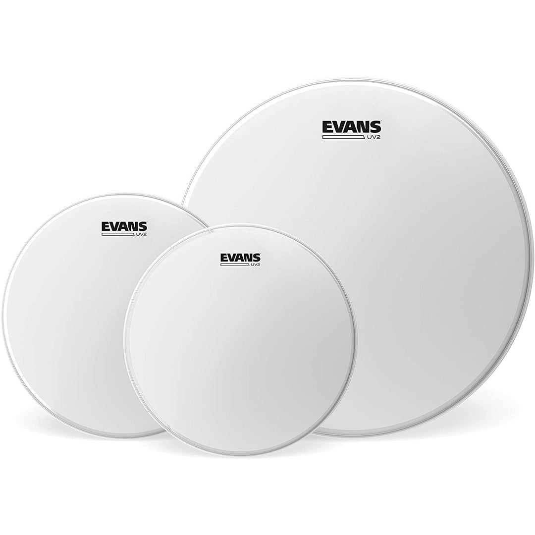 Evans UV2 Coated Drum Head Tom 3 - Pack (10,12,16) by D'Addario Canada