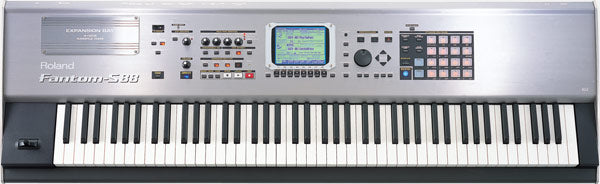 Used Roland Fantom-S88 88-Key Sampling Workstation Keyboard