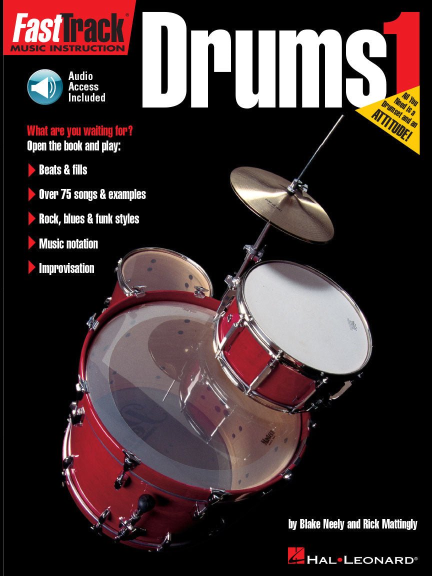 FASTTRACK DRUMS METHOD – BOOK 1 by Hal Leonard