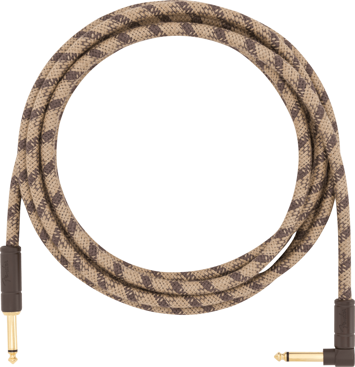 Fender 10' Angled Festival Instrument Cable, Pure Hemp by FMIC