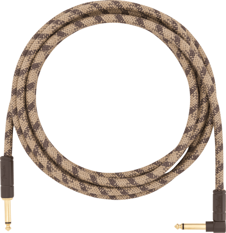 Fender 10' Angled Festival Instrument Cable, Pure Hemp by FMIC