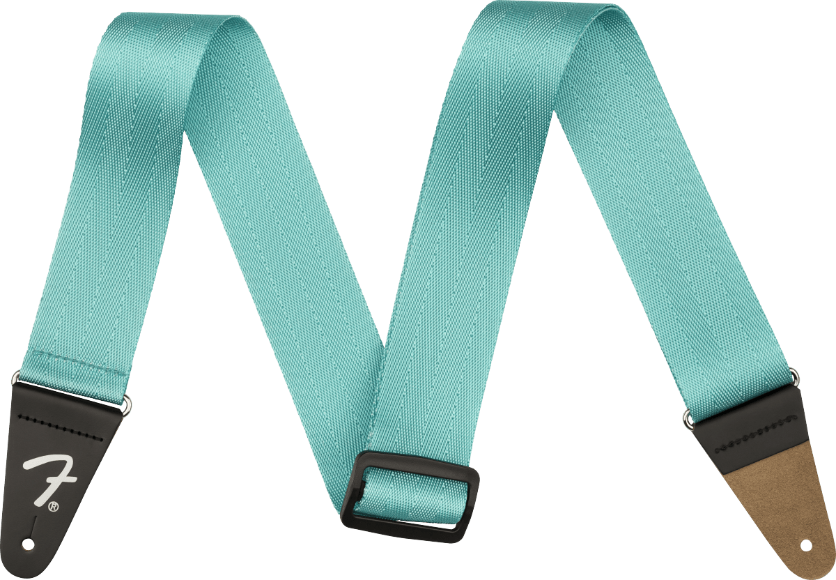 Fender 2" Am Pro Seat Belt Strap, Miami Blue by FMIC