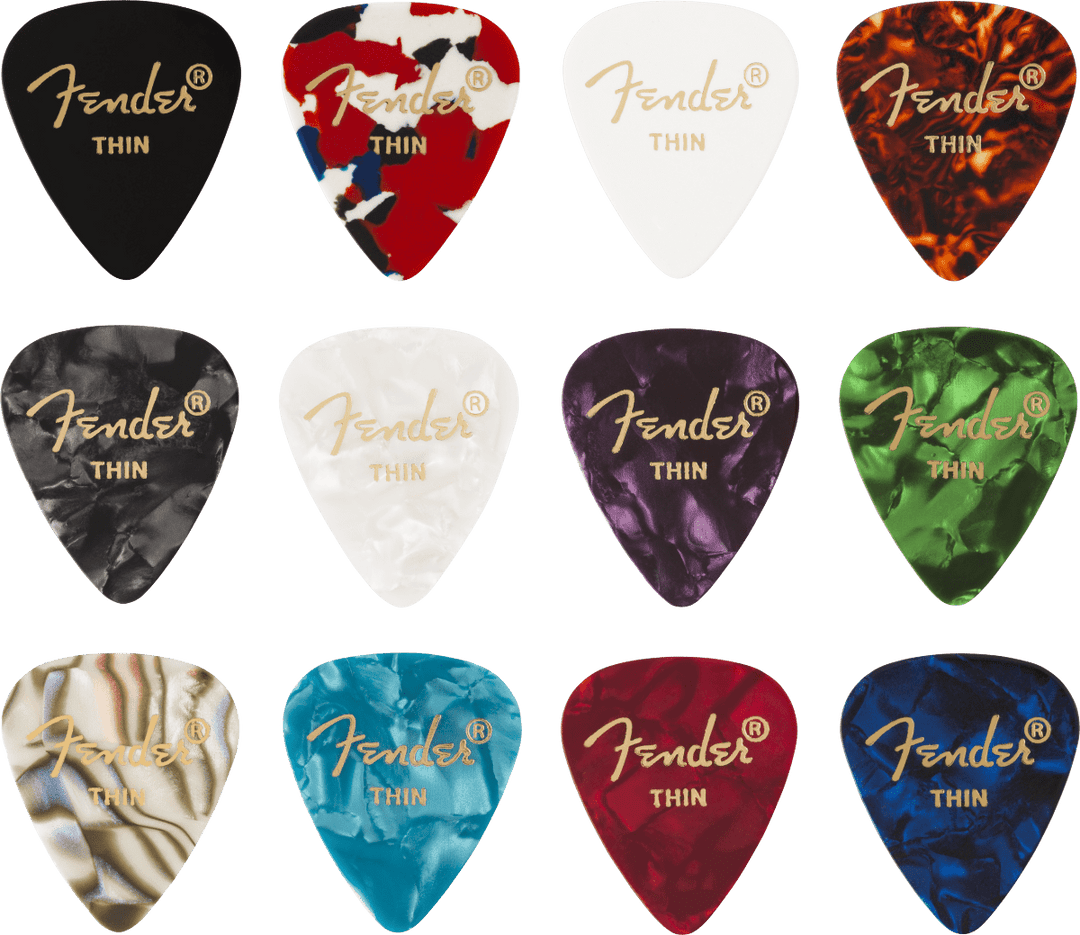 FENDER 351 CELLULOID MEDLEY, (12) PICKS by FMIC