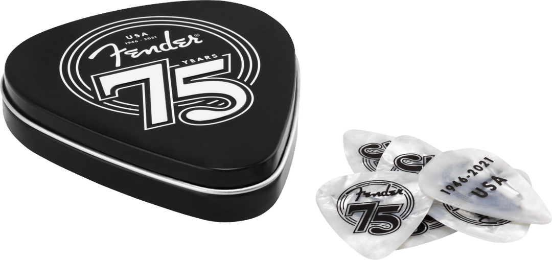 Fender 75th Anniversary Pick Tin (18) by FMIC