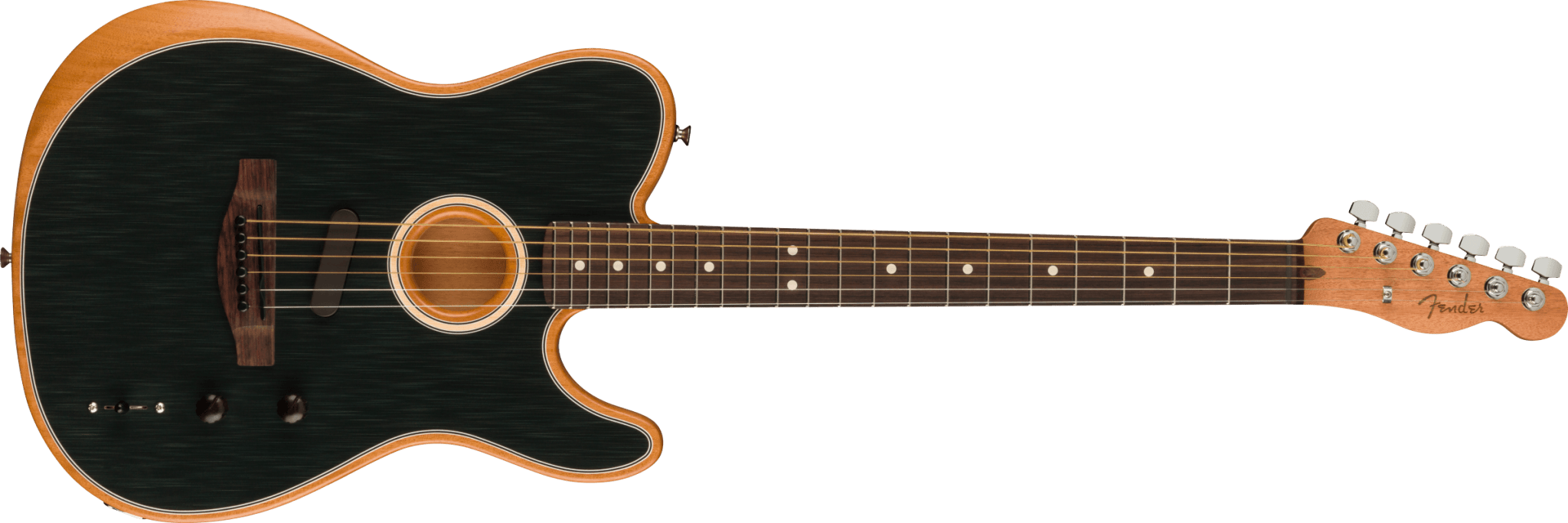 Fender Acoustasonic® Player Telecaster®, Rosewood Fingerboard, Brushed Black by FMIC