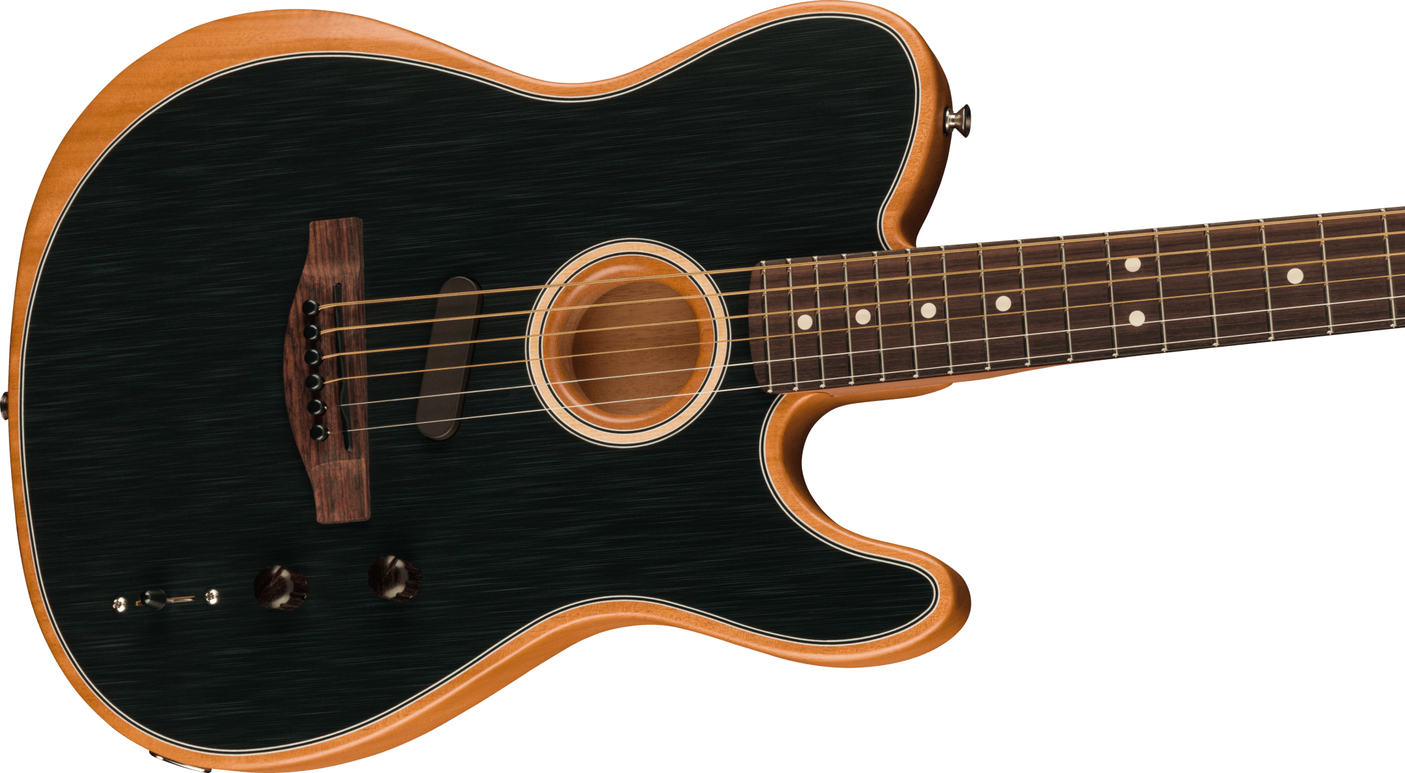 Fender Acoustasonic® Player Telecaster®, Rosewood Fingerboard, Brushed Black by FMIC