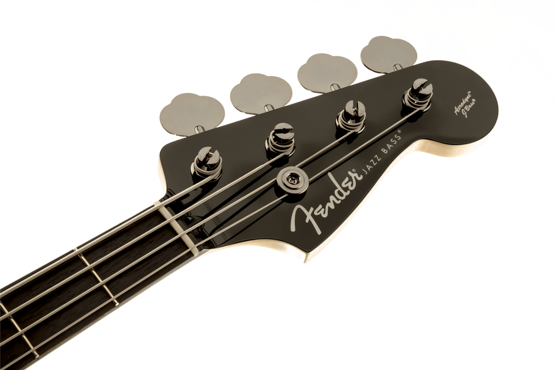 Fender Aerodyne® Jazz Bass®, Rosewood Stained Fingerboard, Black, No Pickguard by FMIC