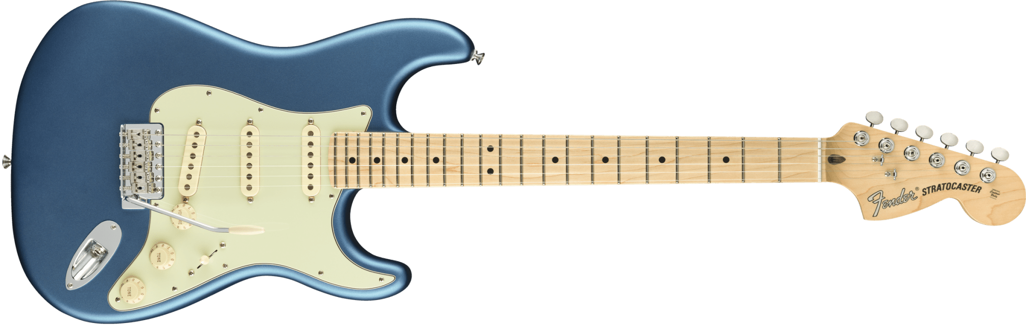 Fender American Performer Stratocaster®, Maple Fingerboard, Satin Lake Placid Blue by FMIC