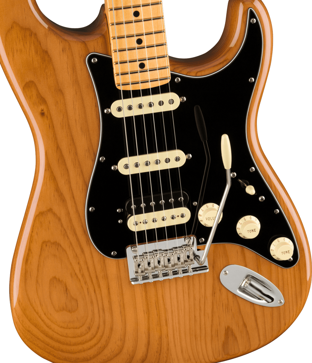 Fender American Professional II Stratocaster® HSS, Maple Fingerboard, Roasted Pine by FMIC