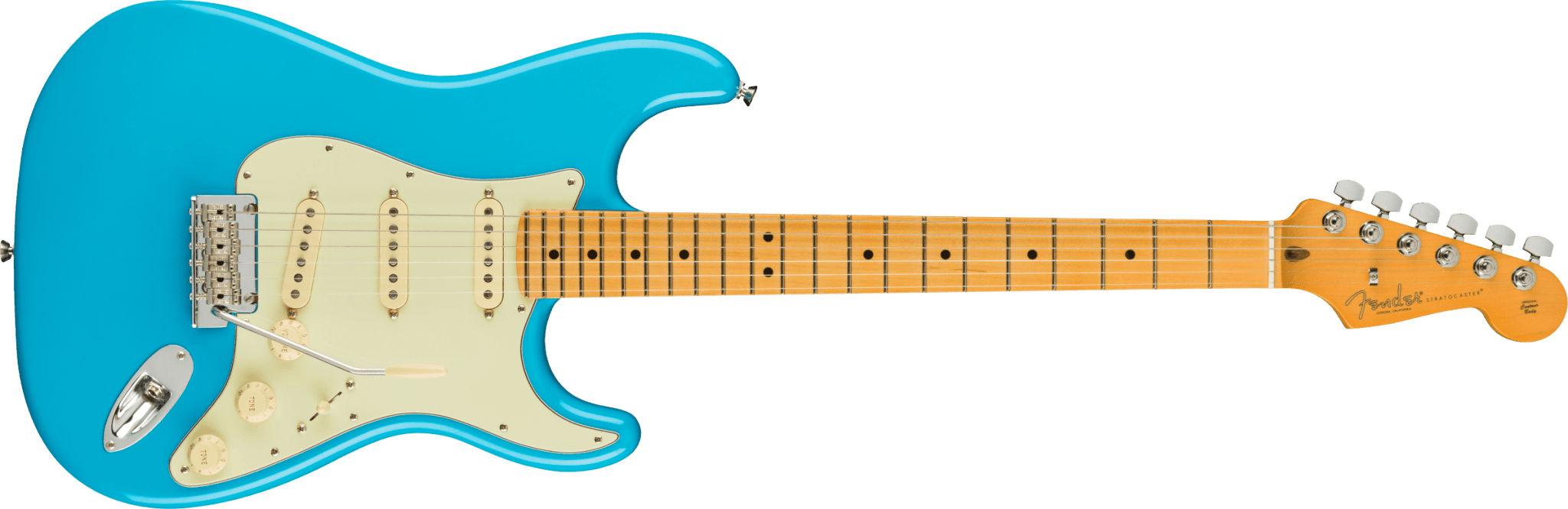 Fender American Professional II Stratocaster®, Maple Fingerboard, Miami Blue by FMIC