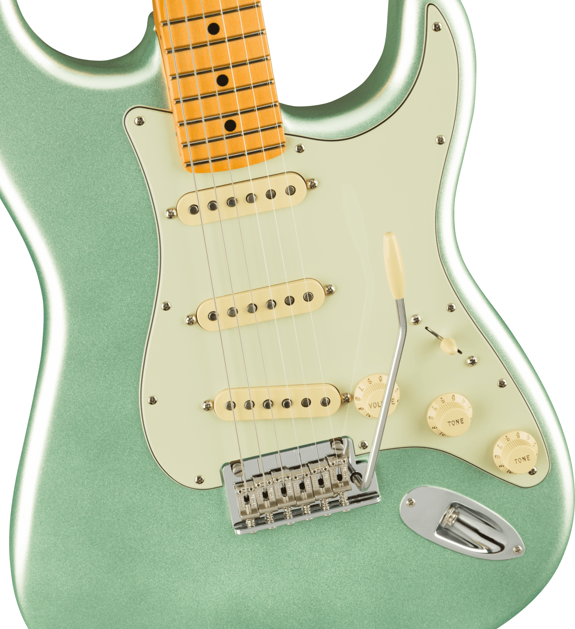 Fender American Professional II Stratocaster®, Maple Fingerboard, Mystic Surf Green by FMIC