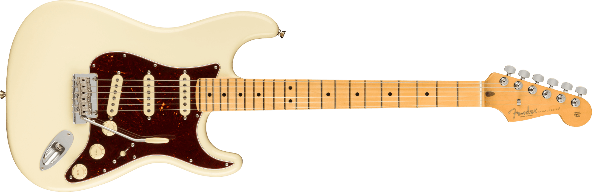 Fender American Professional II Stratocaster®, Maple Fingerboard, Olympic White by FMIC