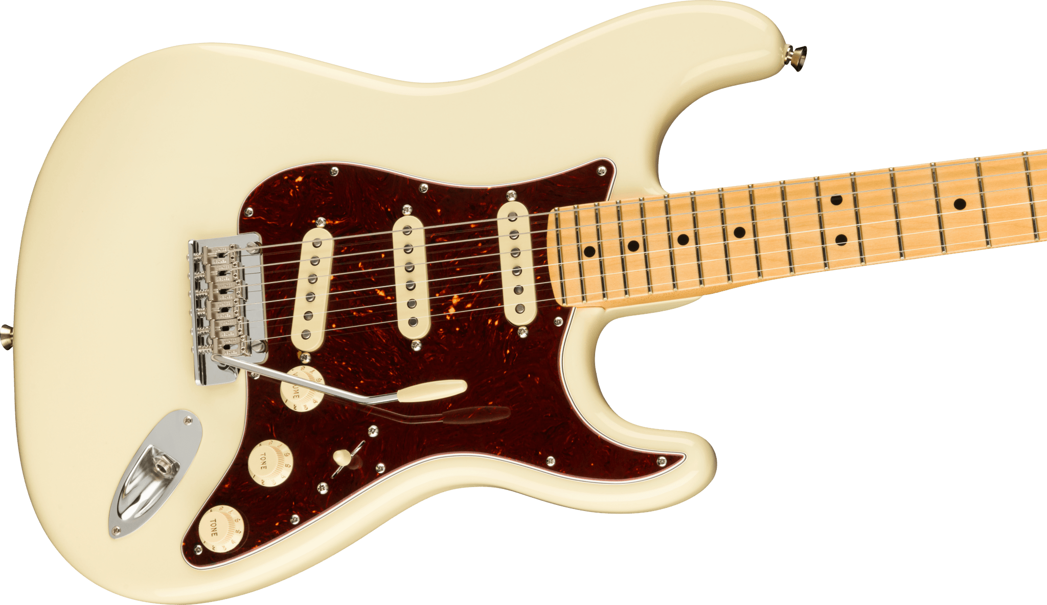 Fender American Professional II Stratocaster®, Maple Fingerboard, Olympic White by FMIC