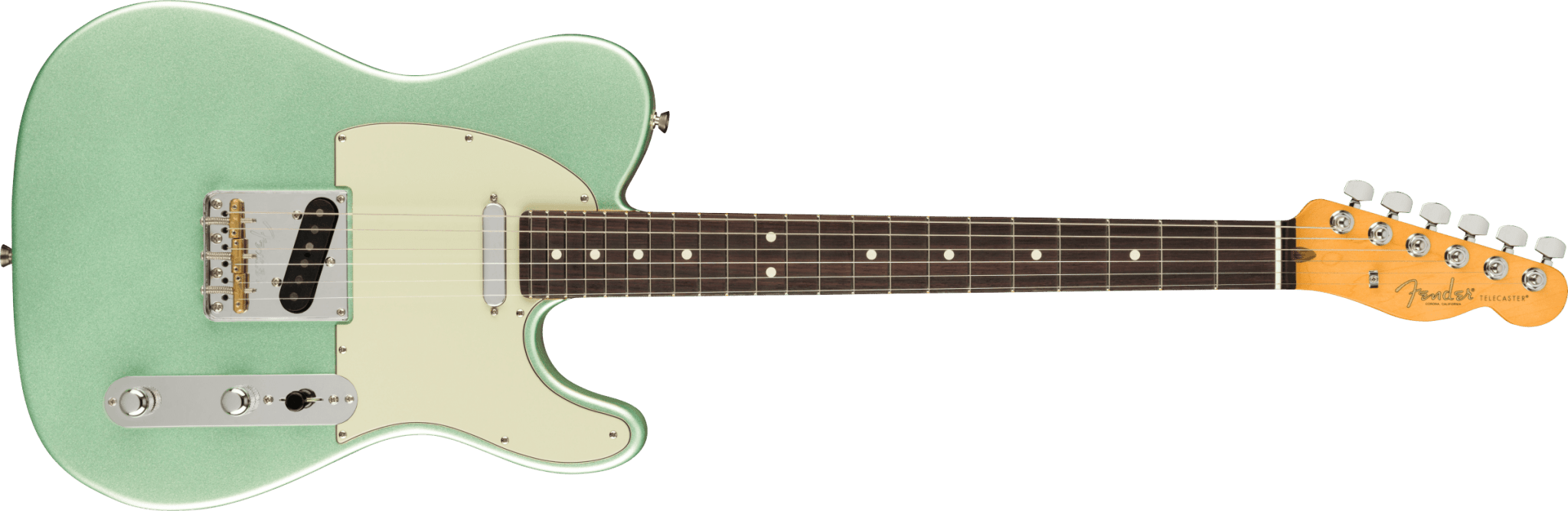 Fender American Professional II Telecaster®, Rosewood Fingerboard, Mystic Surf Green by FMIC