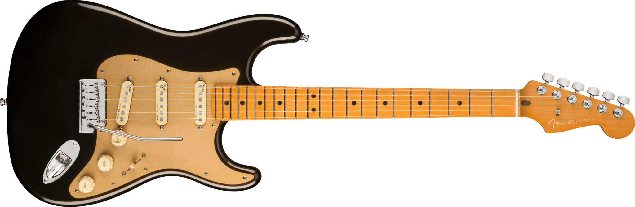 Fender American Ultra Stratocaster®, Maple Fingerboard, Texas Tea by FMIC