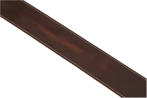 Fender® Broken - In Leather Strap, Brown 2.5" by FMIC