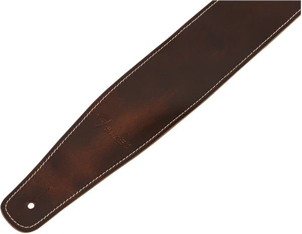 Fender® Broken - In Leather Strap, Brown 2.5" by FMIC