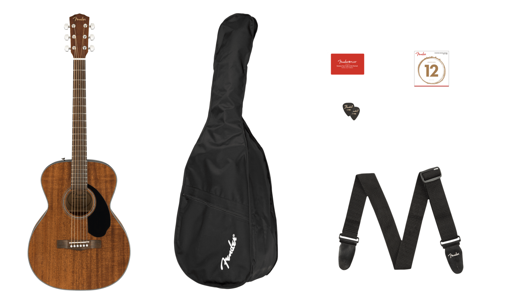Fender CC - 60S Concert Pack V2, All - Mahogany by FMIC
