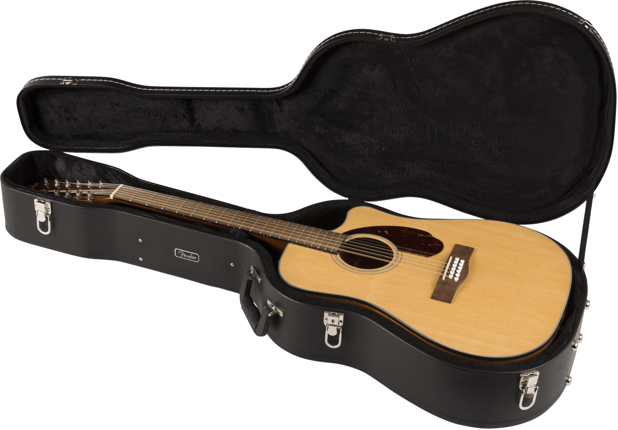 Fender CD - 140SCE 12 - String, Walnut Fingerboard, Natural w/Case by FMIC