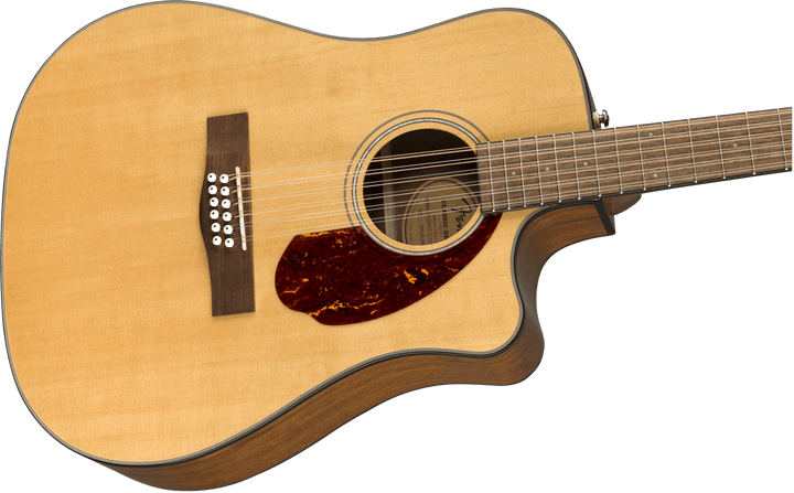 Fender CD - 140SCE 12 - String, Walnut Fingerboard, Natural w/Case by FMIC