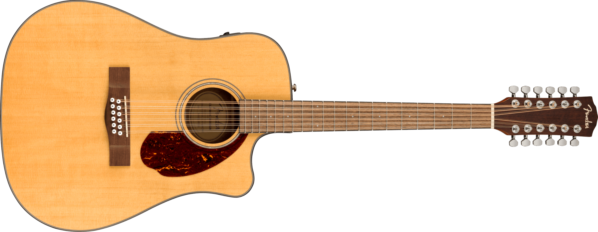 Fender CD - 140SCE 12 - String, Walnut Fingerboard, Natural w/Case by FMIC