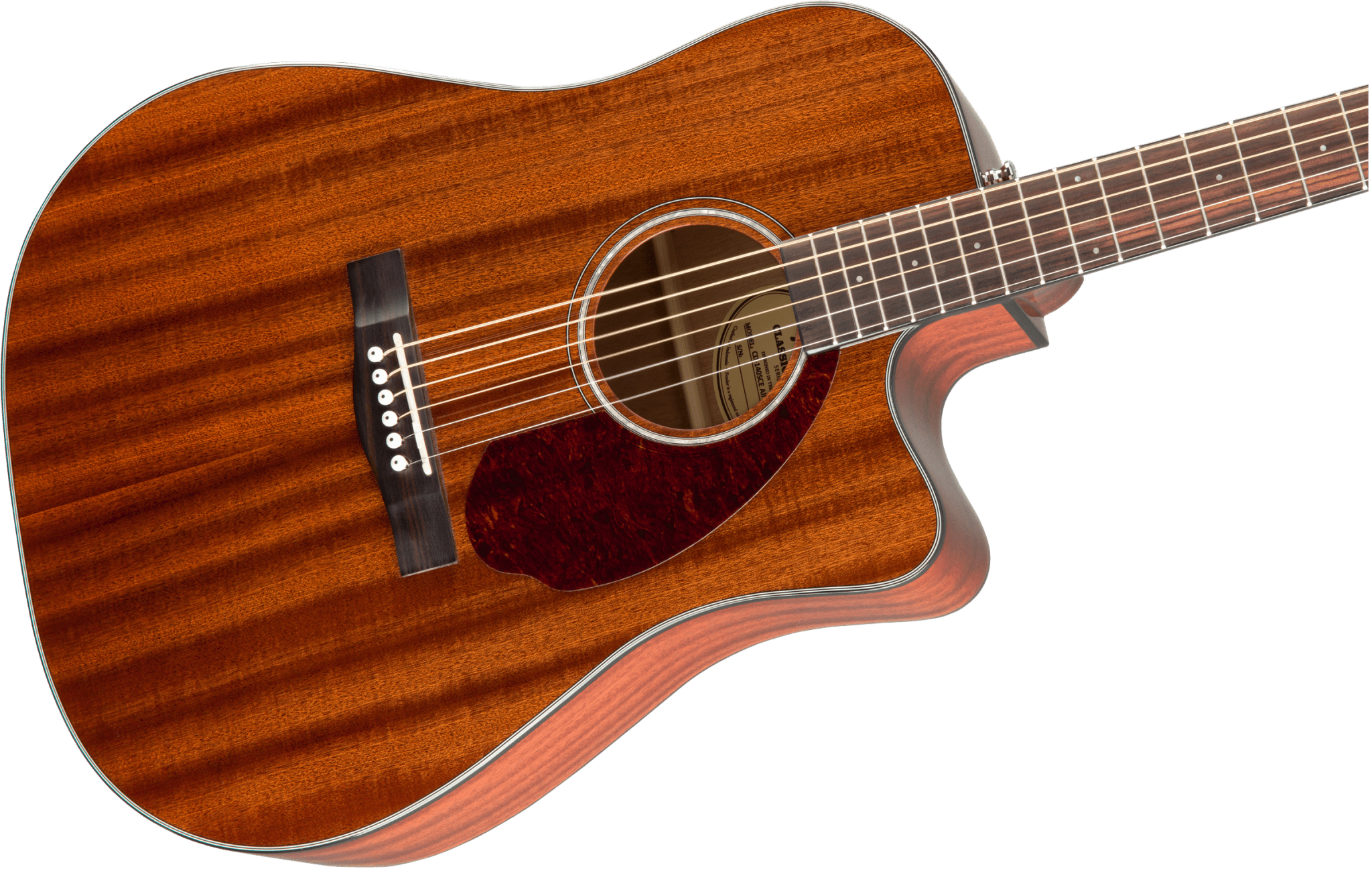 Fender CD - 140SCE Dreadnought, Walnut Fingerboard, All - Mahogany w/Case by FMIC
