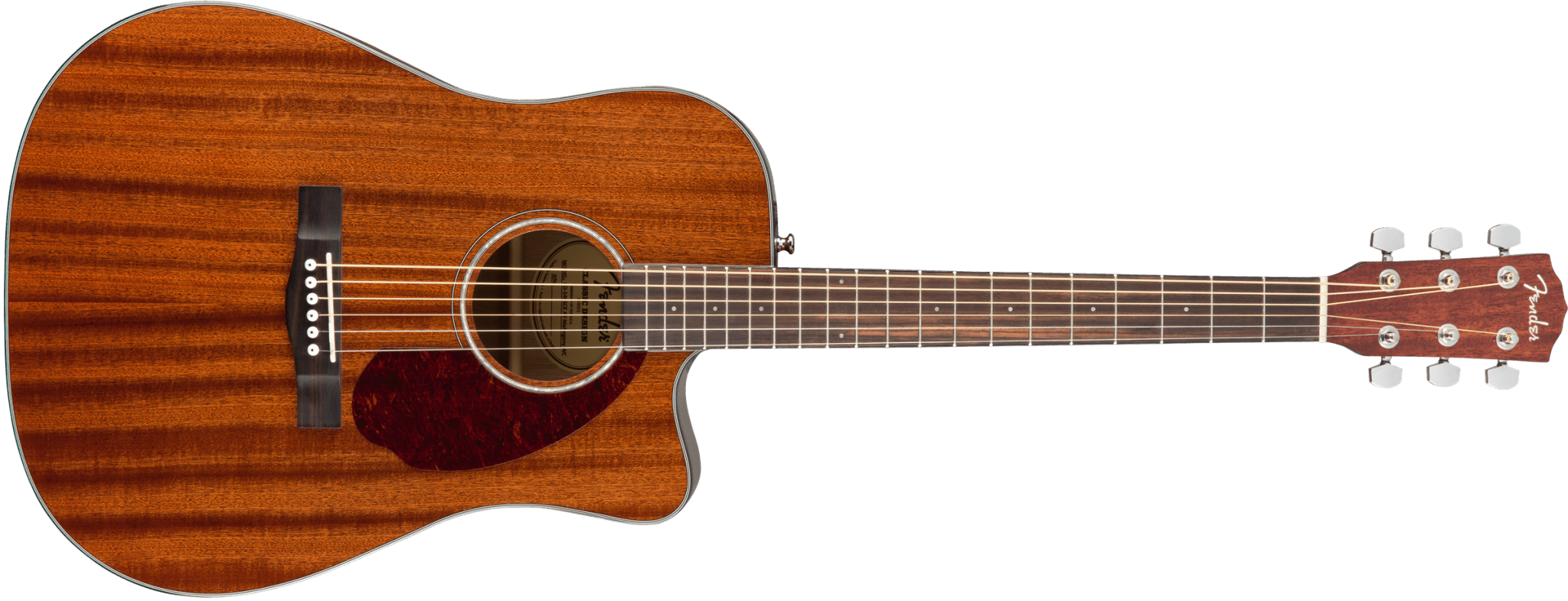 Fender CD - 140SCE Dreadnought, Walnut Fingerboard, All - Mahogany w/Case by FMIC