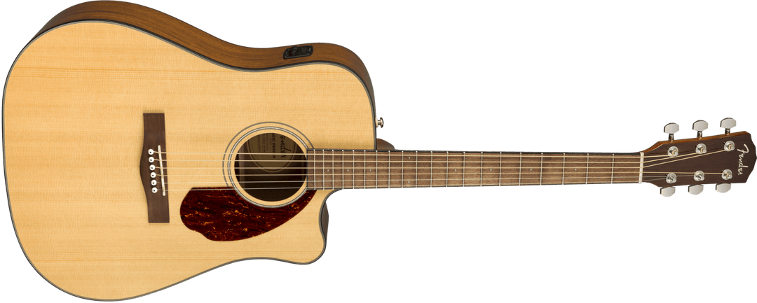 Fender CD - 140SCE Dreadnought, Walnut Fingerboard, Natural w/Case by FMIC