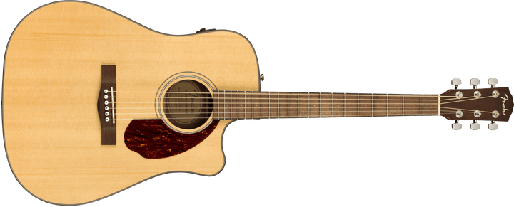 Fender CD - 140SCE Dreadnought, Walnut Fingerboard, Natural w/Case by FMIC