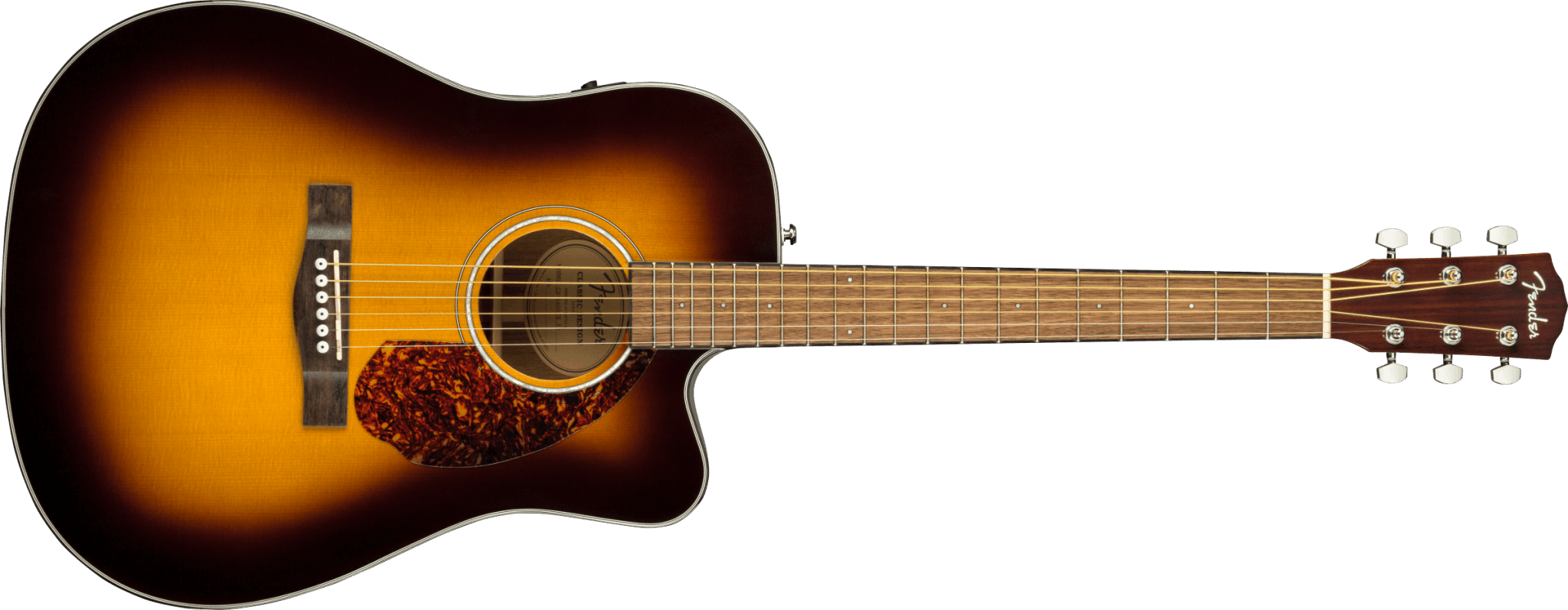 Fender CD - 140SCE Dreadnought, Walnut Fingerboard, Sunburst w/case by FMIC