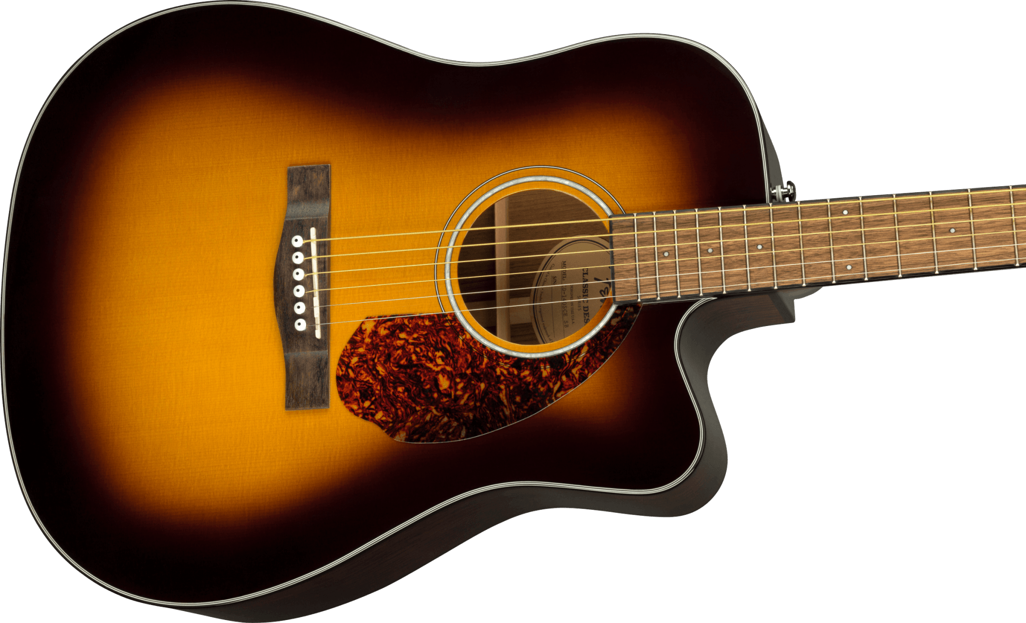 Fender CD - 140SCE Dreadnought, Walnut Fingerboard, Sunburst w/case by FMIC