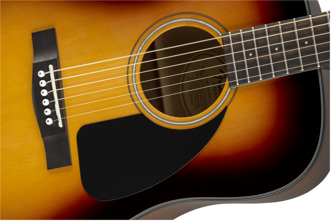 Fender CD - 60 Dreadnought V3 w/Case, Walnut Fingerboard, Sunburst by FMIC