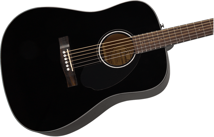 Fender CD - 60S Dreadnought, Walnut Fingerboard, Black by FMIC