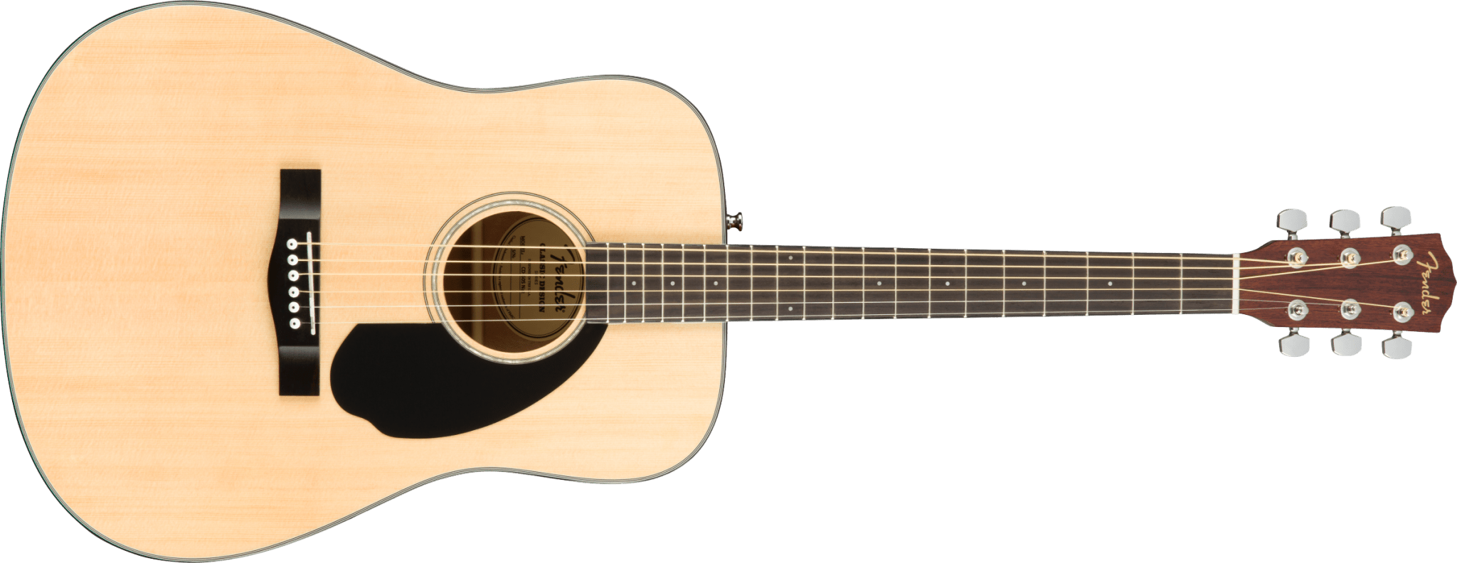 Fender CD - 60S Dreadnought, Walnut Fingerboard, Natural by FMIC