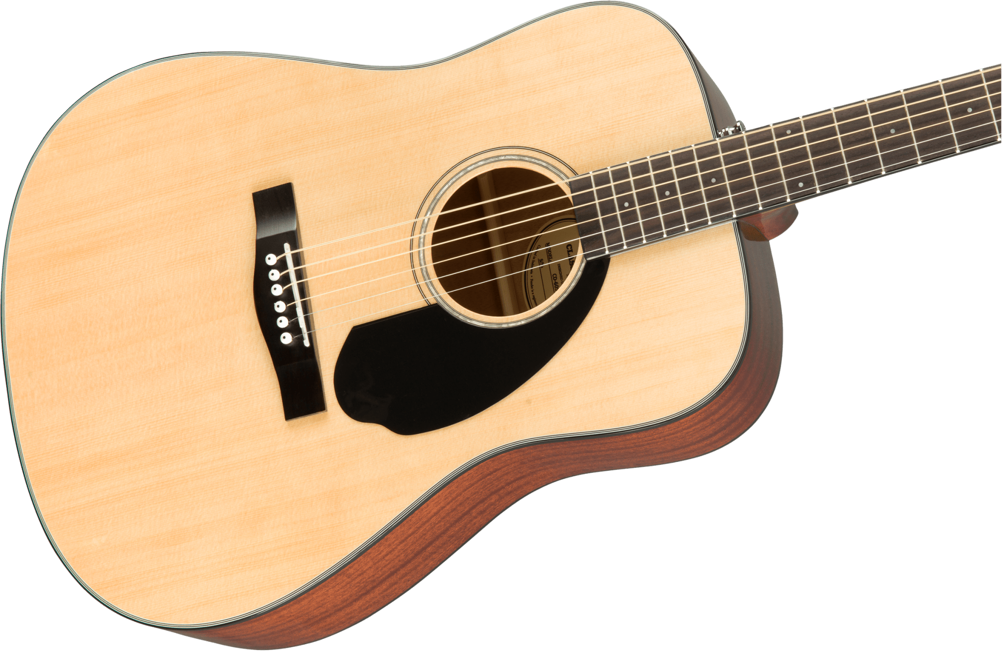 Fender CD - 60S Dreadnought, Walnut Fingerboard, Natural by FMIC