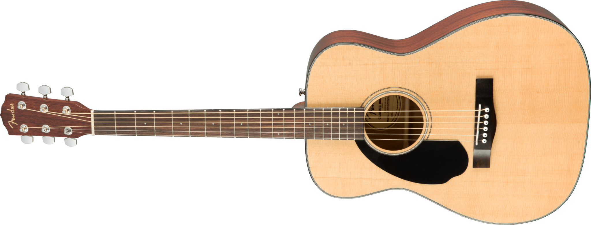 Fender CD - 60S Left Hand, Walnut Fingerboard, Natural by FMIC