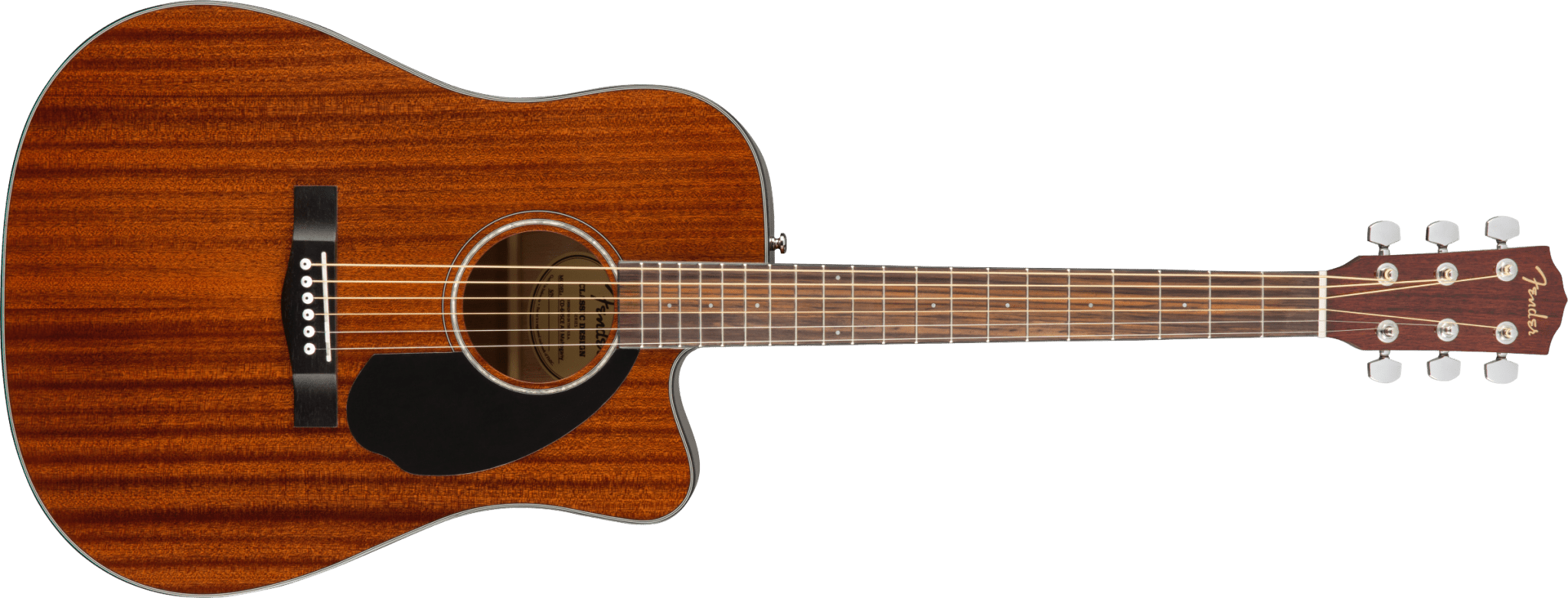 Fender CD - 60SCE Dreadnought, Walnut Fingerboard, All - Mahogany by FMIC
