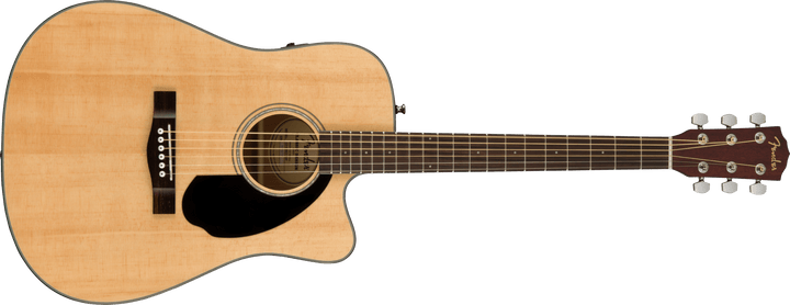 Fender CD - 60SCE Dreadnought, Walnut Fingerboard, Natural by FMIC