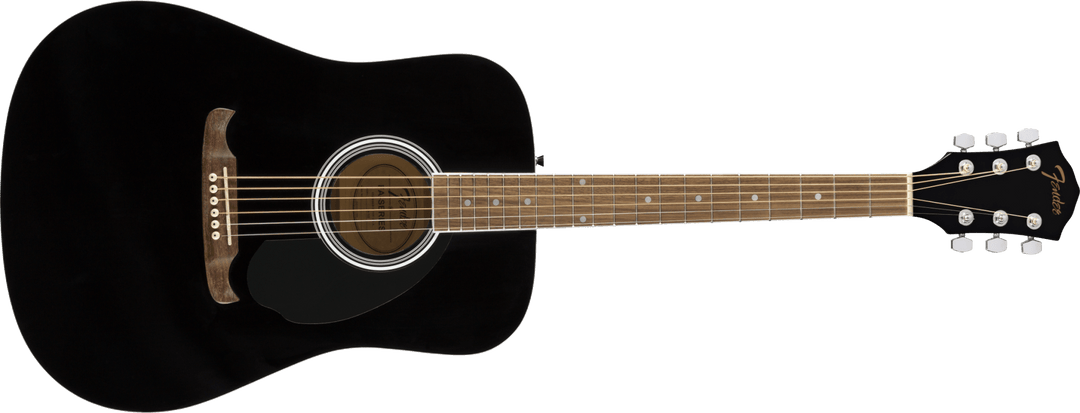 Fender FA - 125 Dreadnought w/bag, Walnut Fingerboard, Black by FMIC