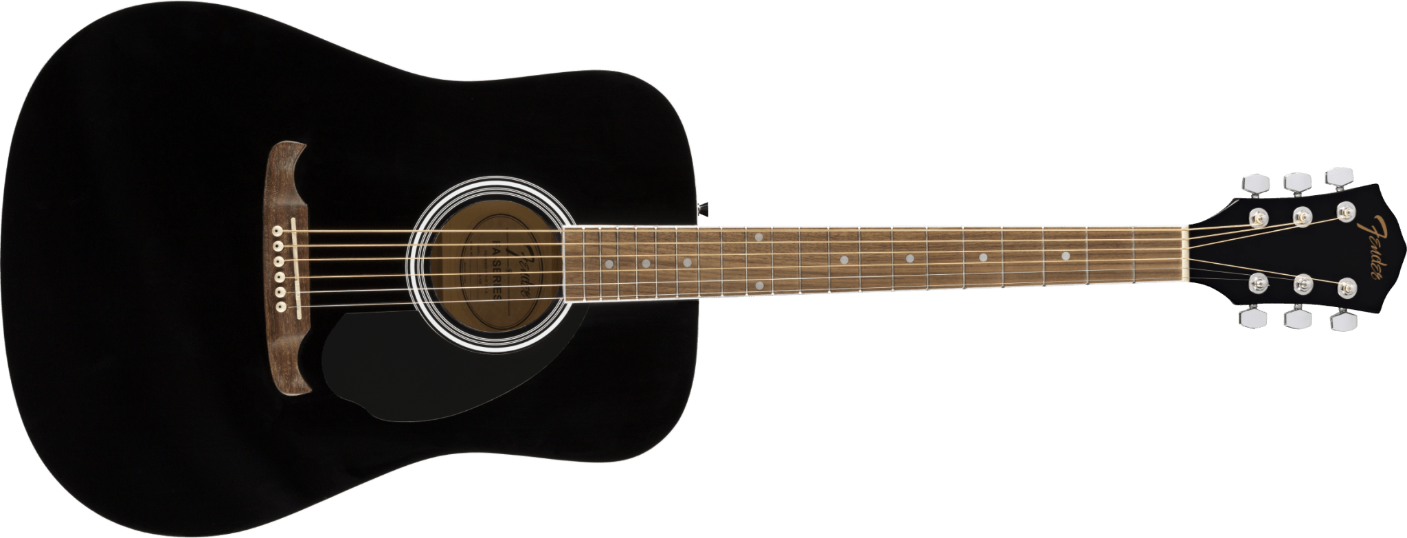 Fender FA - 125 Dreadnought w/bag, Walnut Fingerboard, Black by FMIC