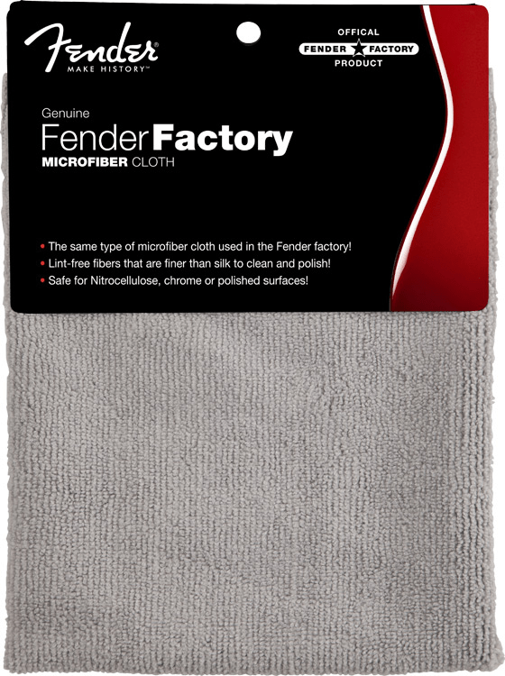 Fender® Factory Microfiber Cloth, Gray by FMIC