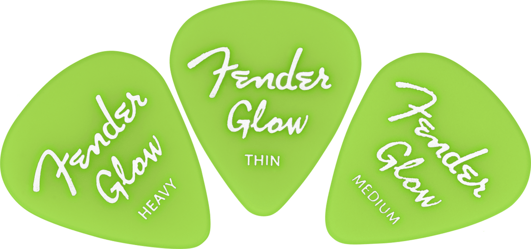 Fender Glow In The Dark 351 Picks, 12 - Pack by FMIC