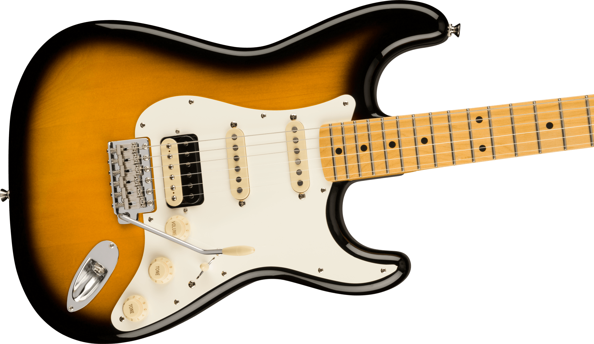 Fender JV Modified '50s Stratocaster® HSS, Maple Fingerboard, 2 - Color Sunburst by FMIC