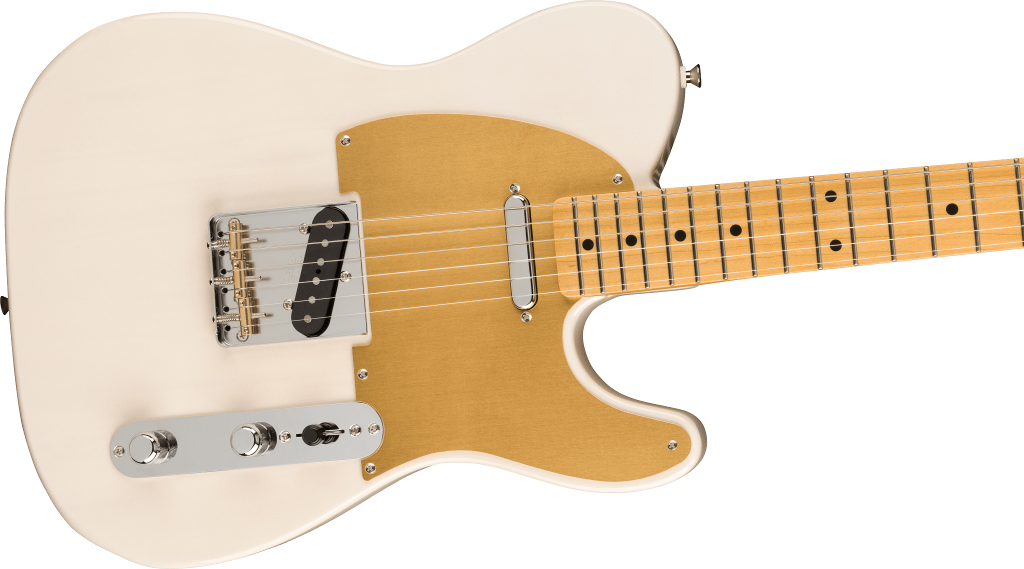 Fender JV Modified '50s Telecaster®, Maple Fingerboard, White Blonde by FMIC