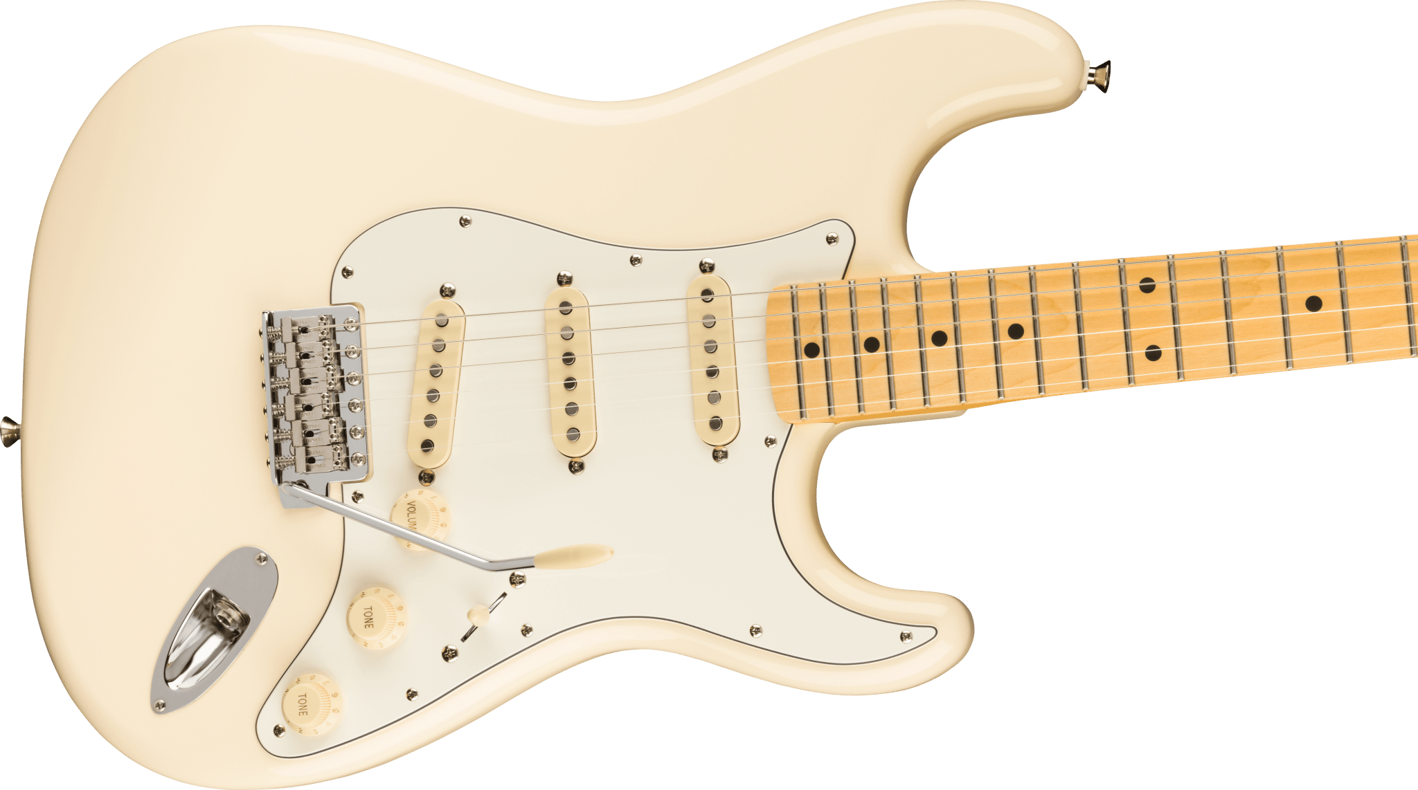 Fender JV Modified '60s Stratocaster®, Maple Fingerboard, Olympic White by FMIC