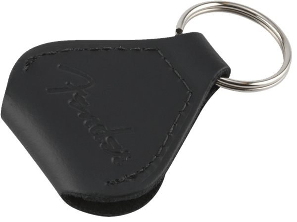 Fender™ Leather Pick Holder Keychain, Black by FMIC