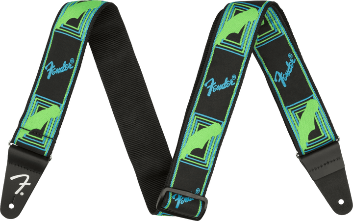 Fender Neon Monogrammed Strap, 2" by FMIC