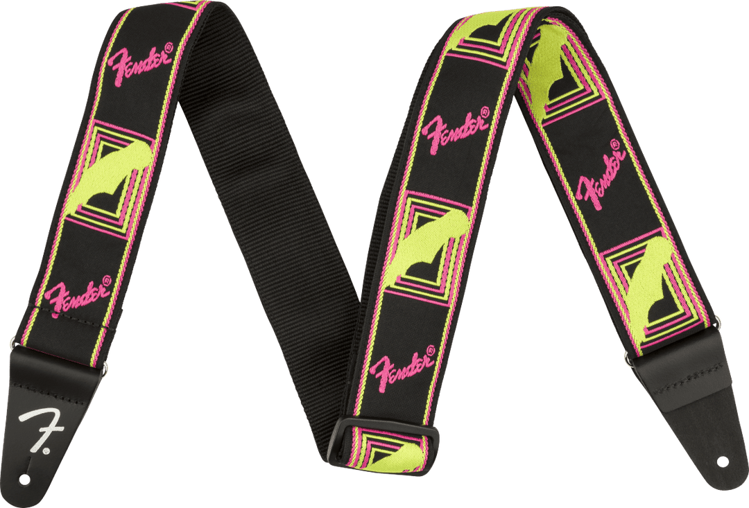 Fender Neon Monogrammed Strap, 2" by FMIC