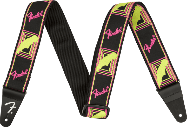 Fender Neon Monogrammed Strap, 2" by FMIC